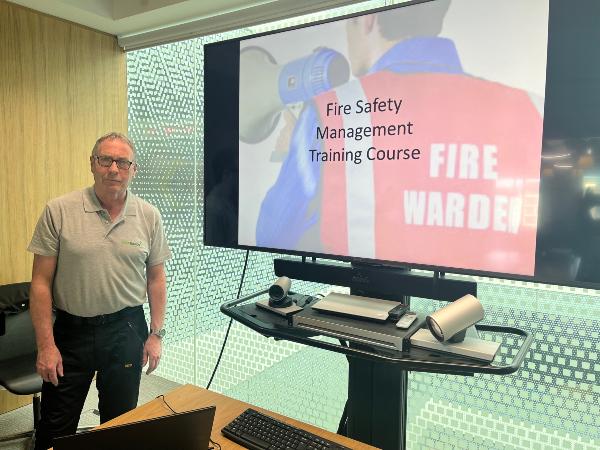 Fire Safety trainer Brian Meehan