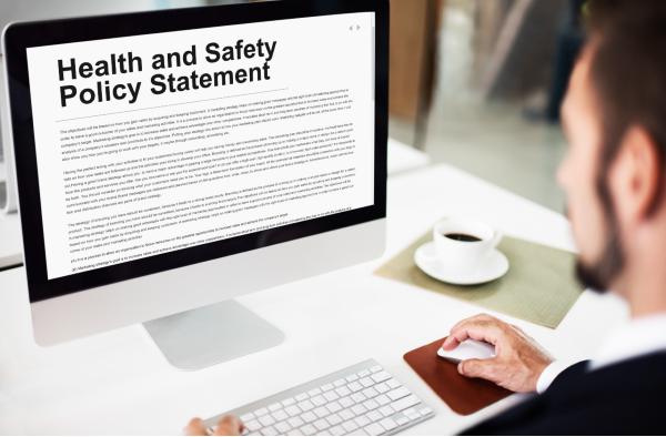 Safety Statement document onscreen